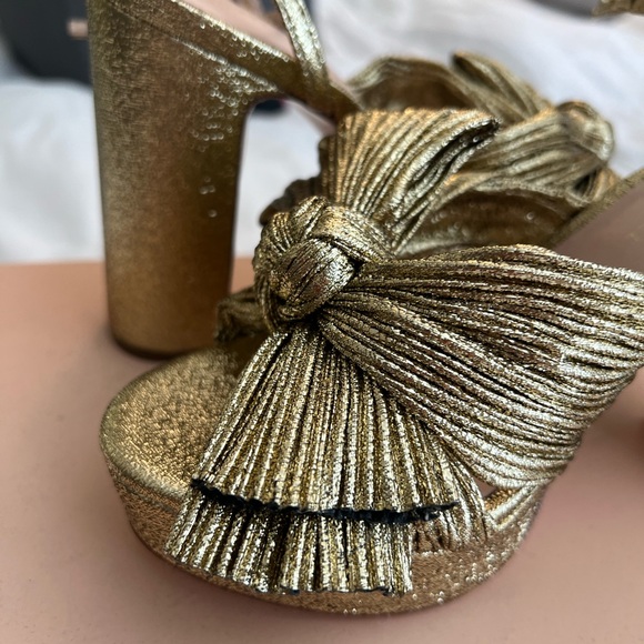 Loeffler Randall Natalia Pleated Platform Sandals - Picture 4 of 6